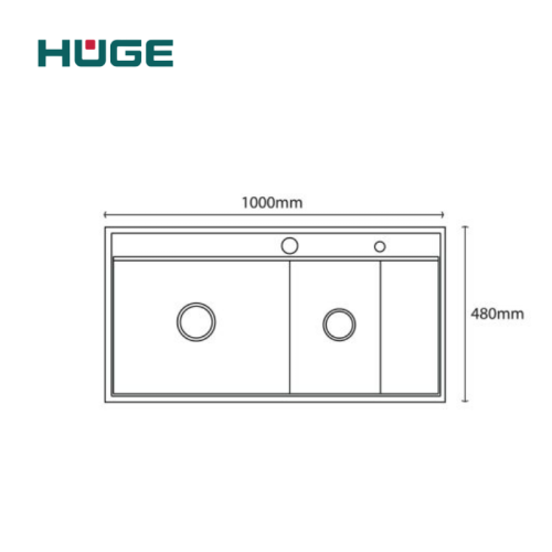 CHẬU RỬA BÁT HUGE H-P200D 5 14 4