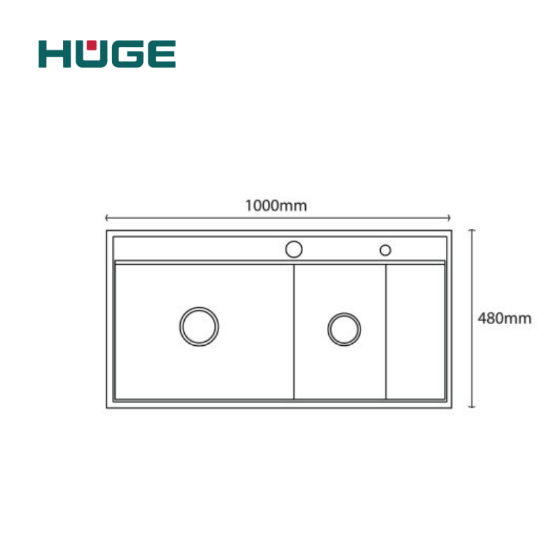 CHẬU RỬA BÁT HUGE H-P200D 3 CHẬU RỬA BÁT HUGE H-P200D - Ảnh 3