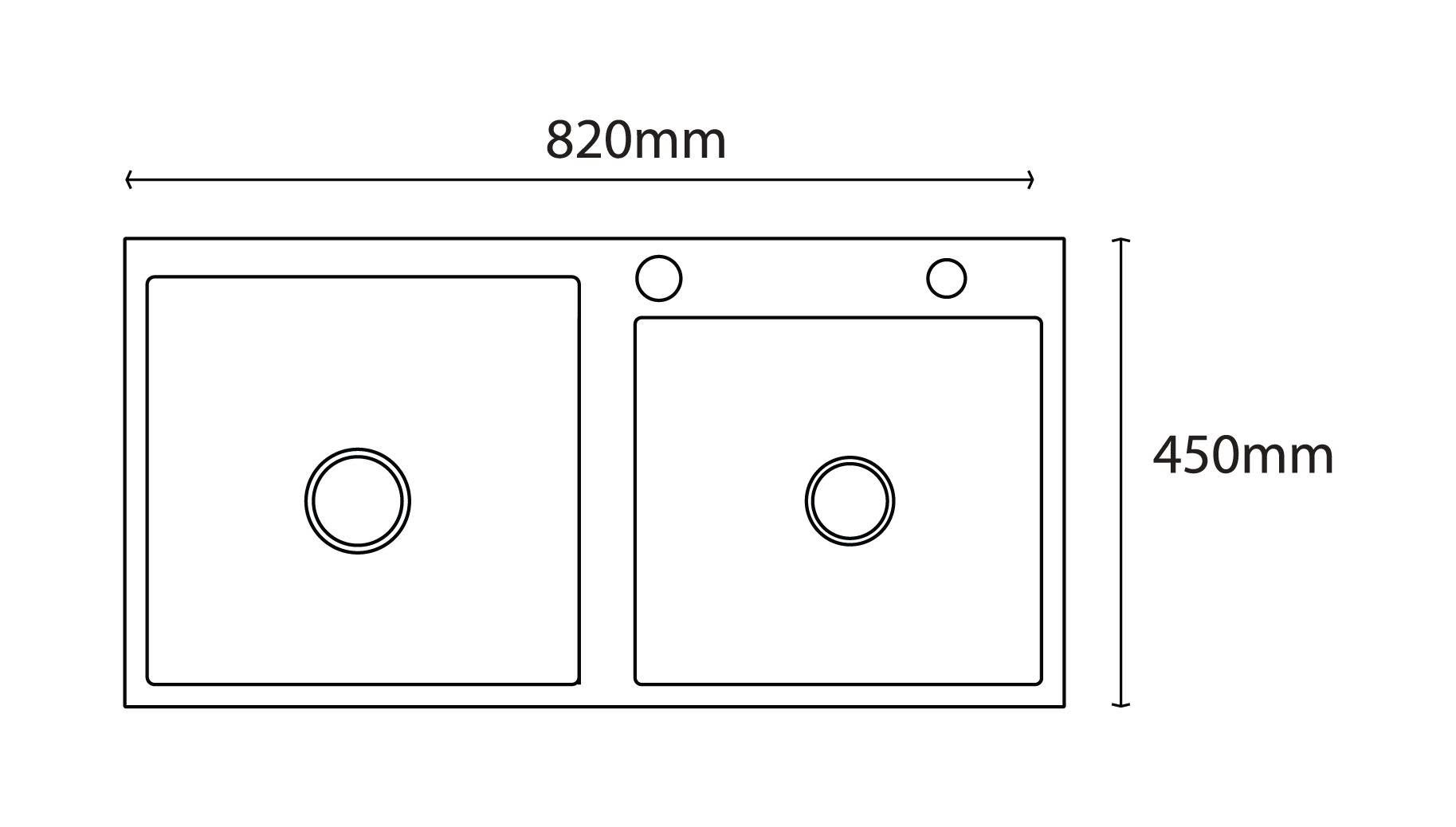 Thông số kỹ thuật chậu rửa bát HUGE H-1200A1