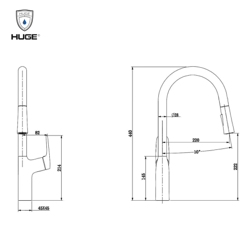 Alternative view of VÒI RỬA BÁT HUGE H-V2811P