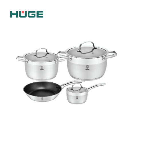 BỘ NỒI INOX 304 HUGE H-BN6804 LUX