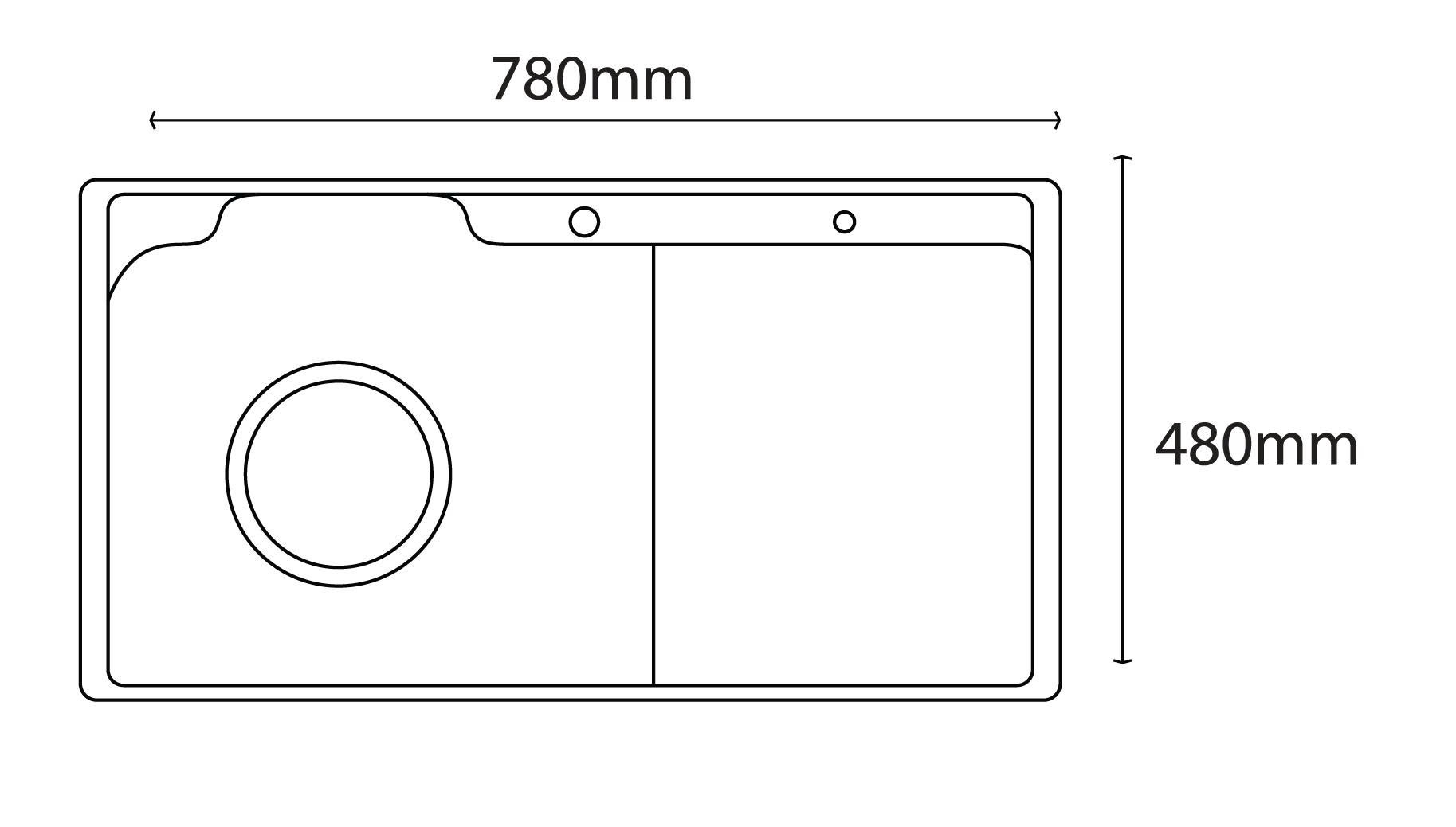 Thông số kỹ thuật chậu rửa bát H-JS7848