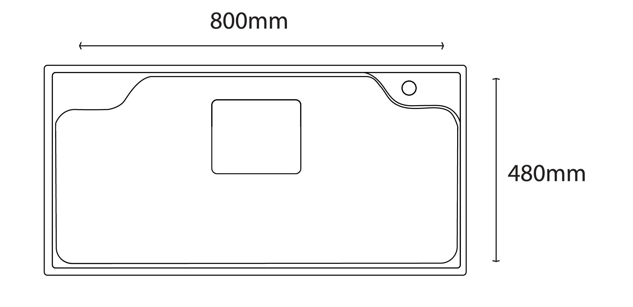 Thông số kỹ thuật chậu rửa bát H-JS8048