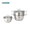 BỘ NỒI INOX 304 HUGE H-NI303 3 12 2