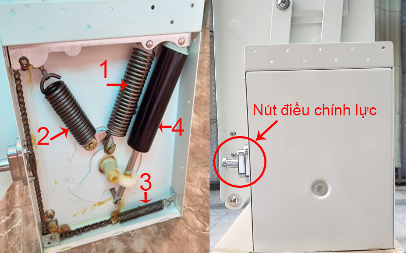 Cấu tạo của hộp điều khiển trợ lực giá bát di động Cấu tạo của hộp điều khiển trợ lực giá bát di động
