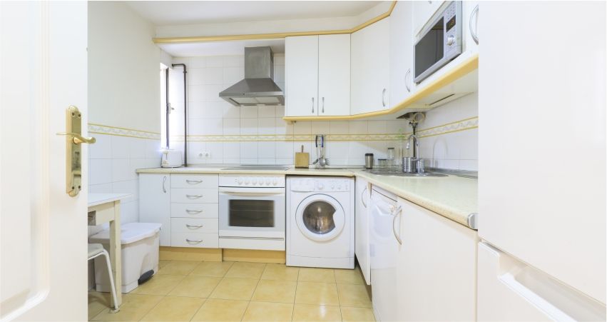 Thiết kế bếp mở hình chữ L