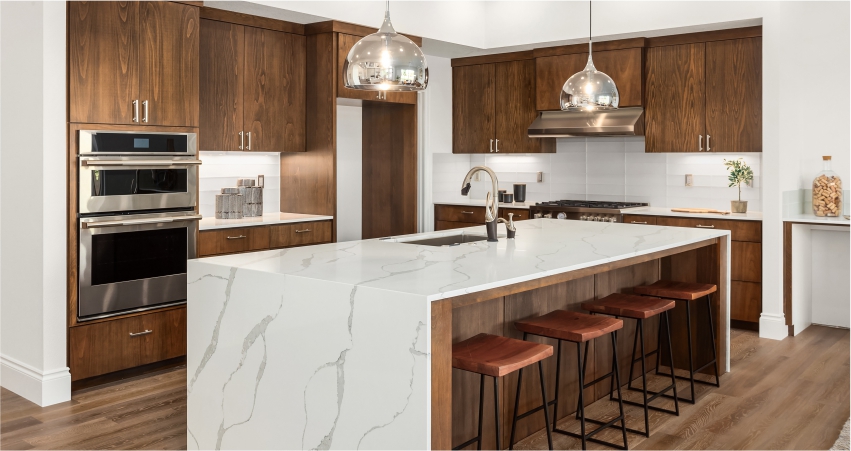 Thiết kế quầy bếp mở Đảo