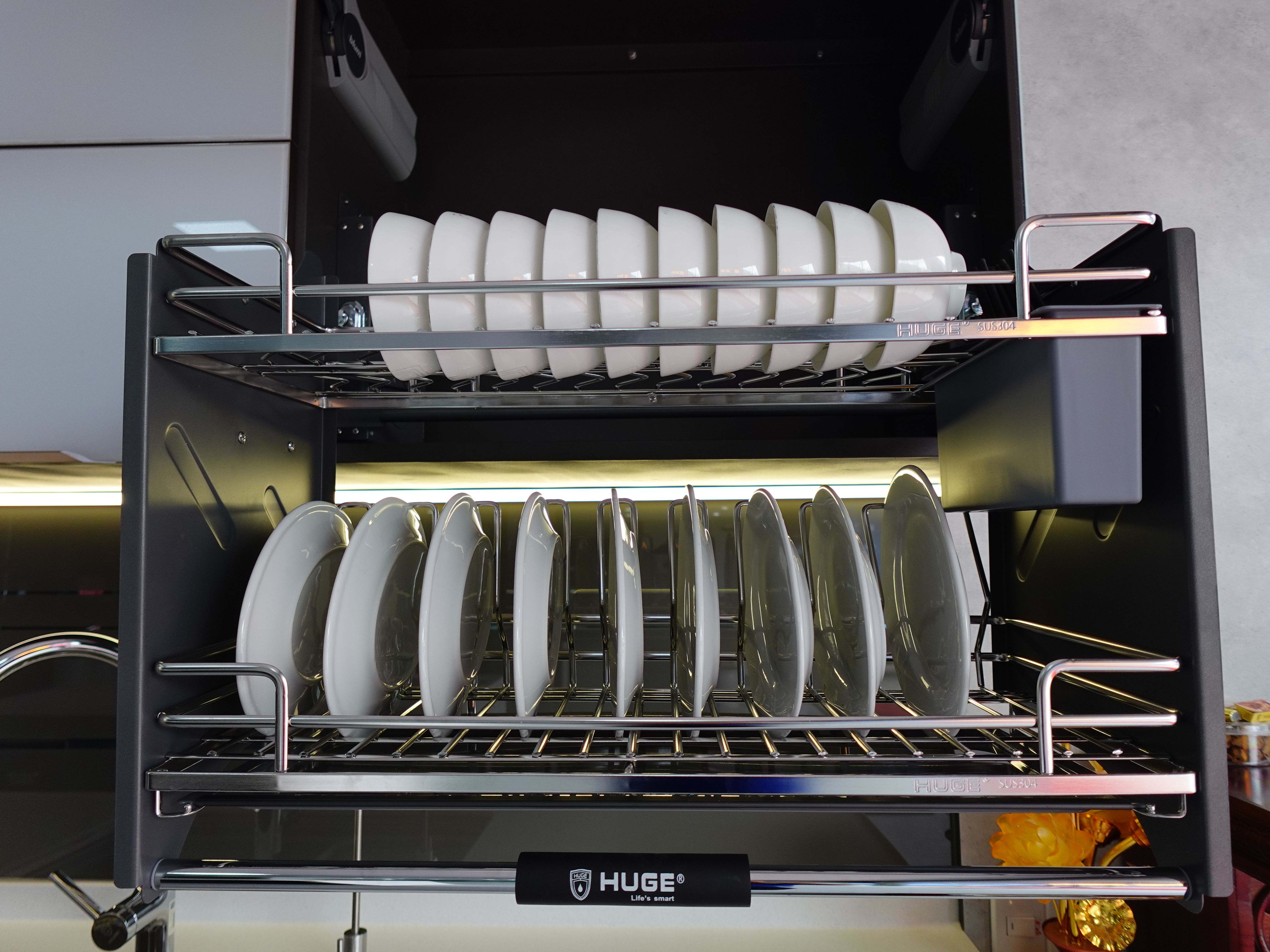 Giá kệ để bát đĩa nâng hạ / cố định Giá kệ để bát đĩa nâng hạ / cố định