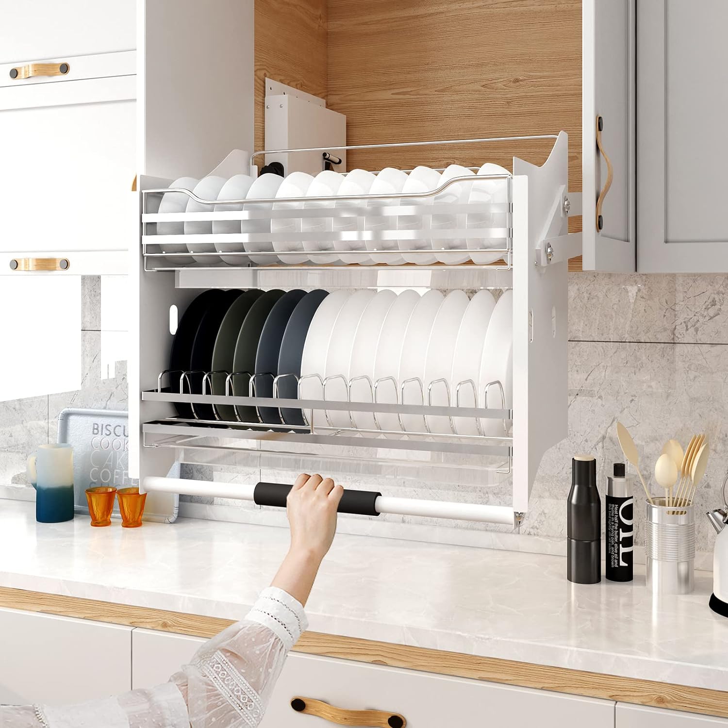 Giá bát đĩa di động: Giải pháp tối ưu cho nhà bếp hiện đại