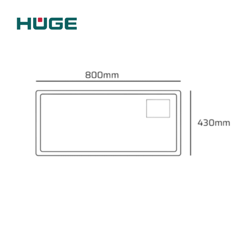 CHẬU RỬA BÁT HUGE H-KS8043U 3 CHẬU RỬA BÁT HUGE H-KS8043U - Ảnh 3