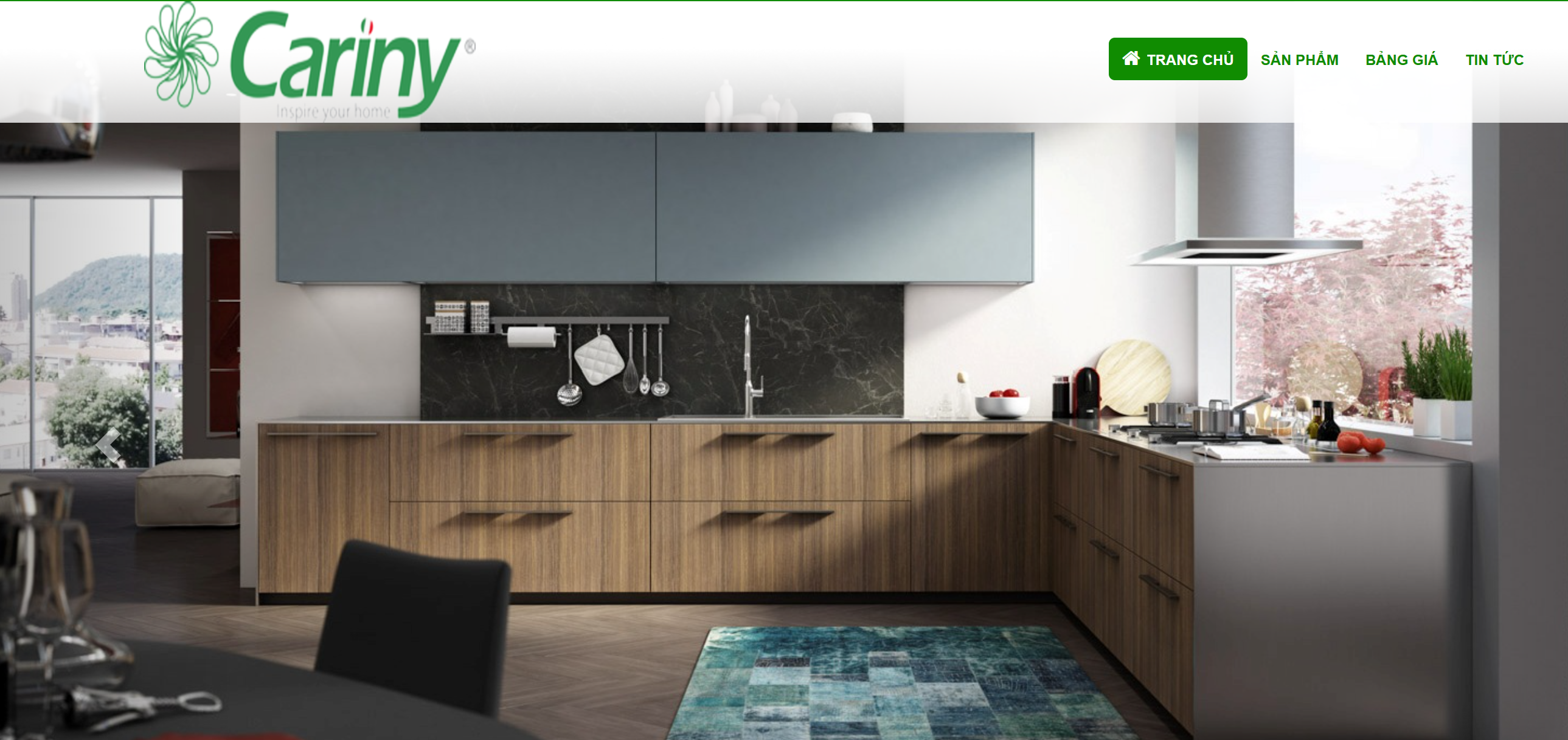 Hãng phụ kiện tủ bếp thông minh Cariny
