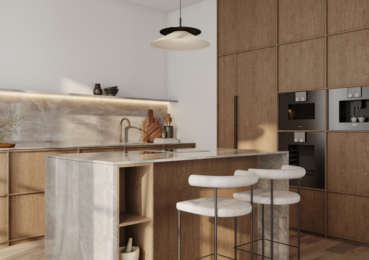 Thiết kế nhà bếp Japandi Thiết kế nhà bếp Japandi