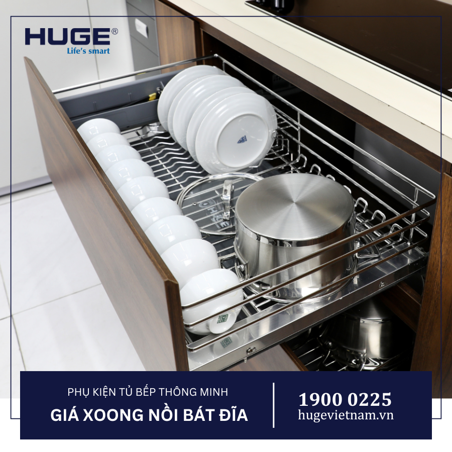 Giá xoong nồi bát đĩa