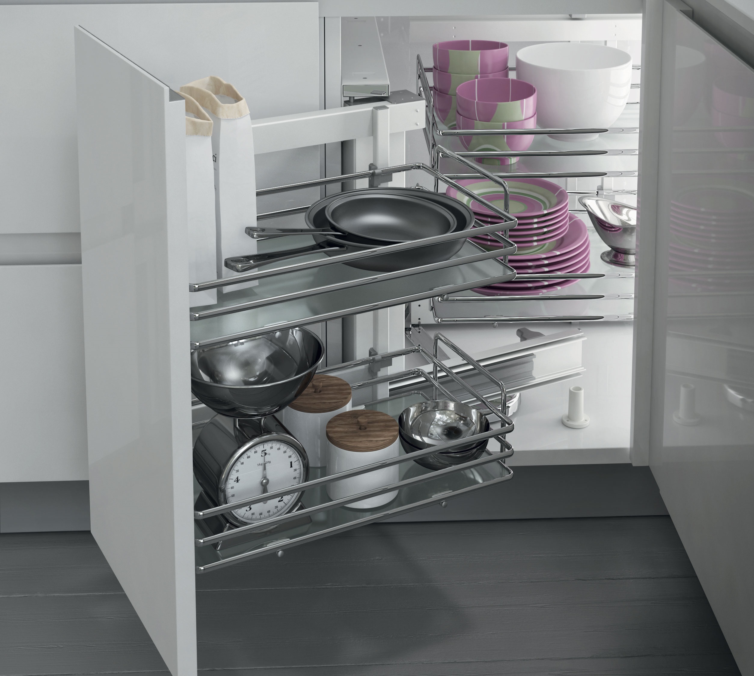 Lợi ích của hệ giá góc trong không gian bếp Lợi ích của hệ giá góc trong không gian bếp