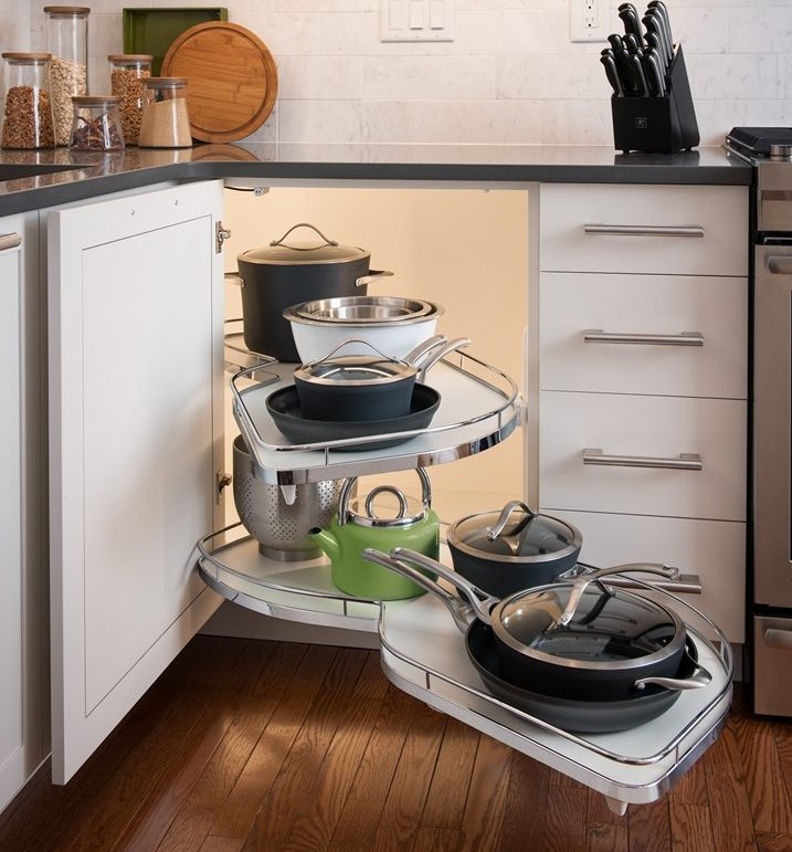 Góc tủ bếp là không gian thường bị bỏ qua Góc tủ bếp là không gian thường bị bỏ qua