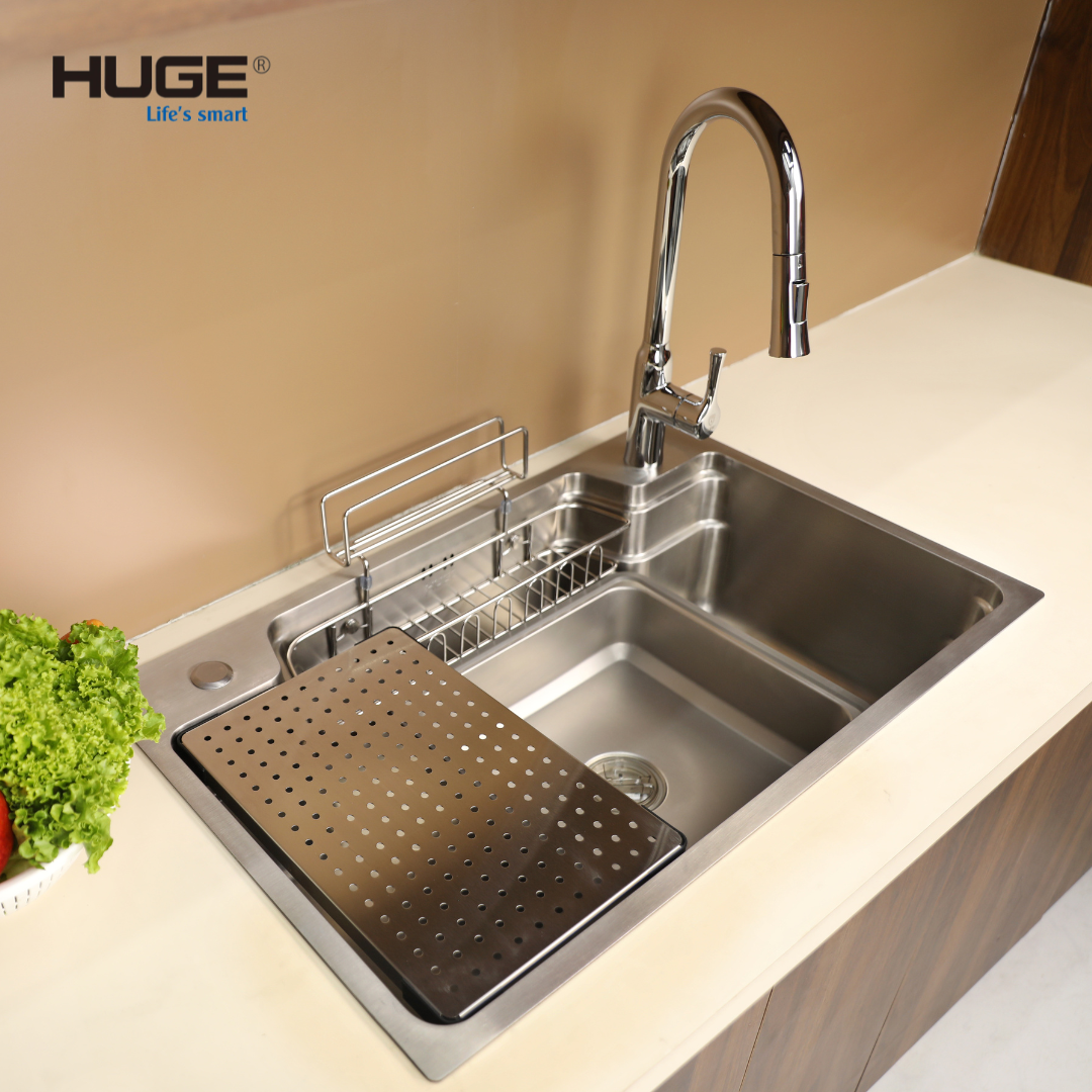 Chậu rửa bát cao cấp thương hiệu HUGE.