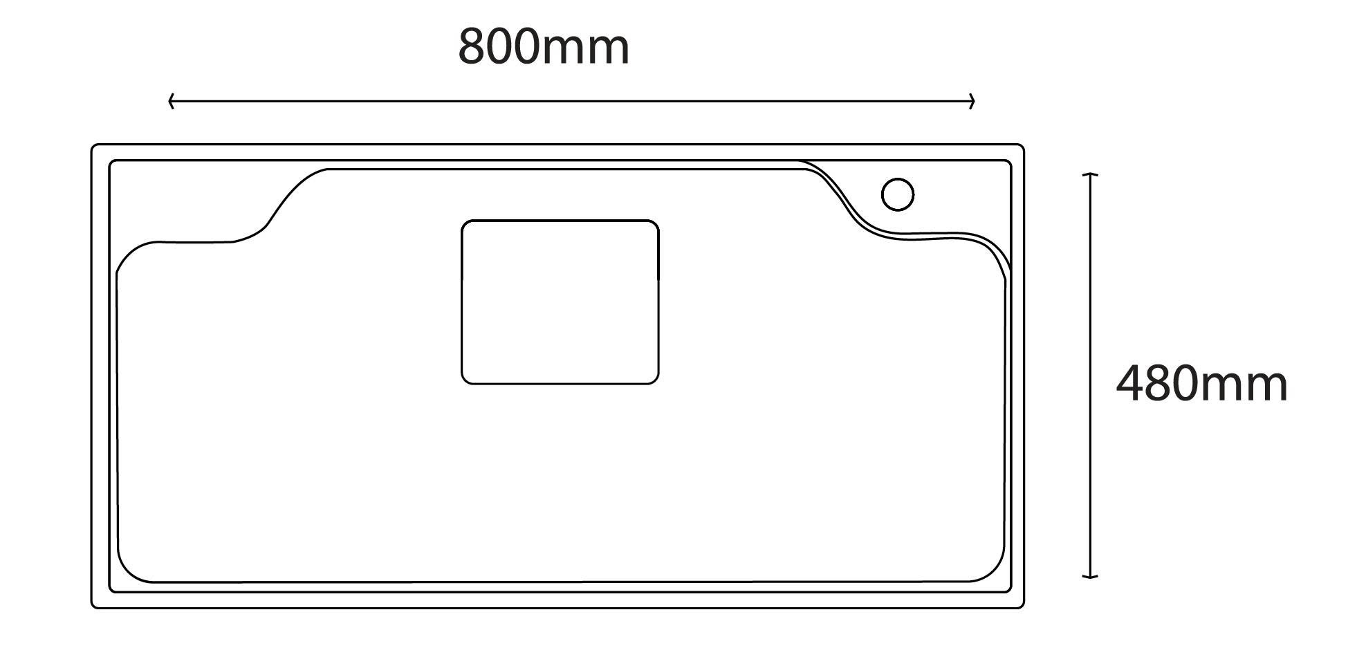 Thông số kỹ thuật chậu rửa bát H-JS8048 Max